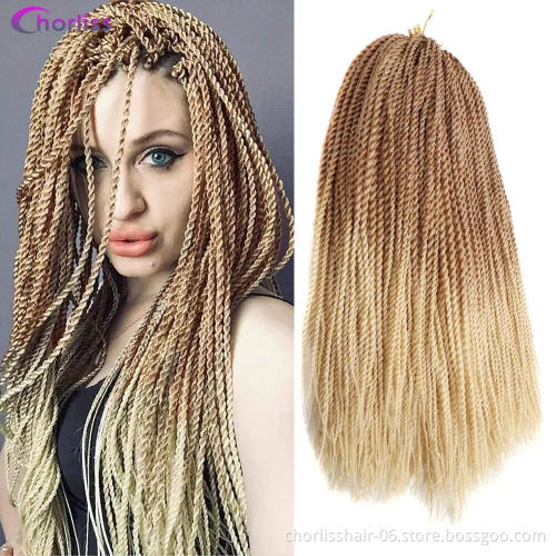 14/18/22 Inches 30 Strands Goddess Faux Locs Crochet Braids Freetress Senegal Twist Synthetic Crochet Braiding Hair Extensions